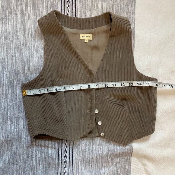 Donni Corduroy Crop Vest - XS - Picture 4 of 5